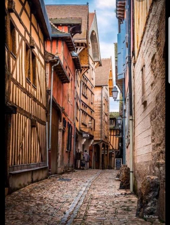 Coeur De Troyes T4 Terrasse 5Eme Etage Centre Ville Wifi Parking Εξωτερικό φωτογραφία